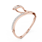 Kavira Twisted Crossover Pavé Lab Grown Diamond Bypass Ring
