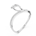 Kavira Twisted Crossover Pavé Lab Grown Diamond Bypass Ring