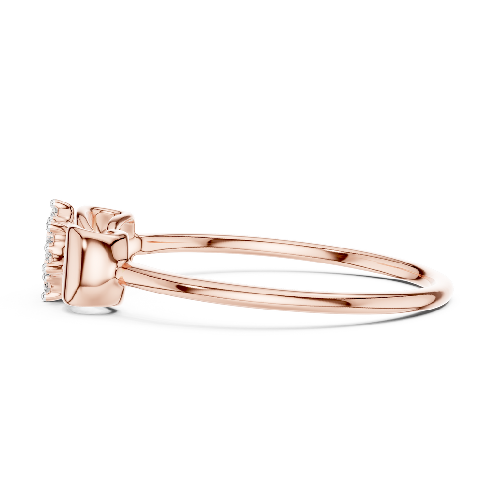 Fiocca Bow Lab Grown Diamond Cluster Ring