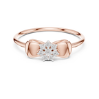 Fiocca Bow Lab Grown Diamond Cluster Ring