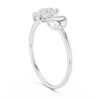 Fiocca Bow Lab Grown Diamond Cluster Ring