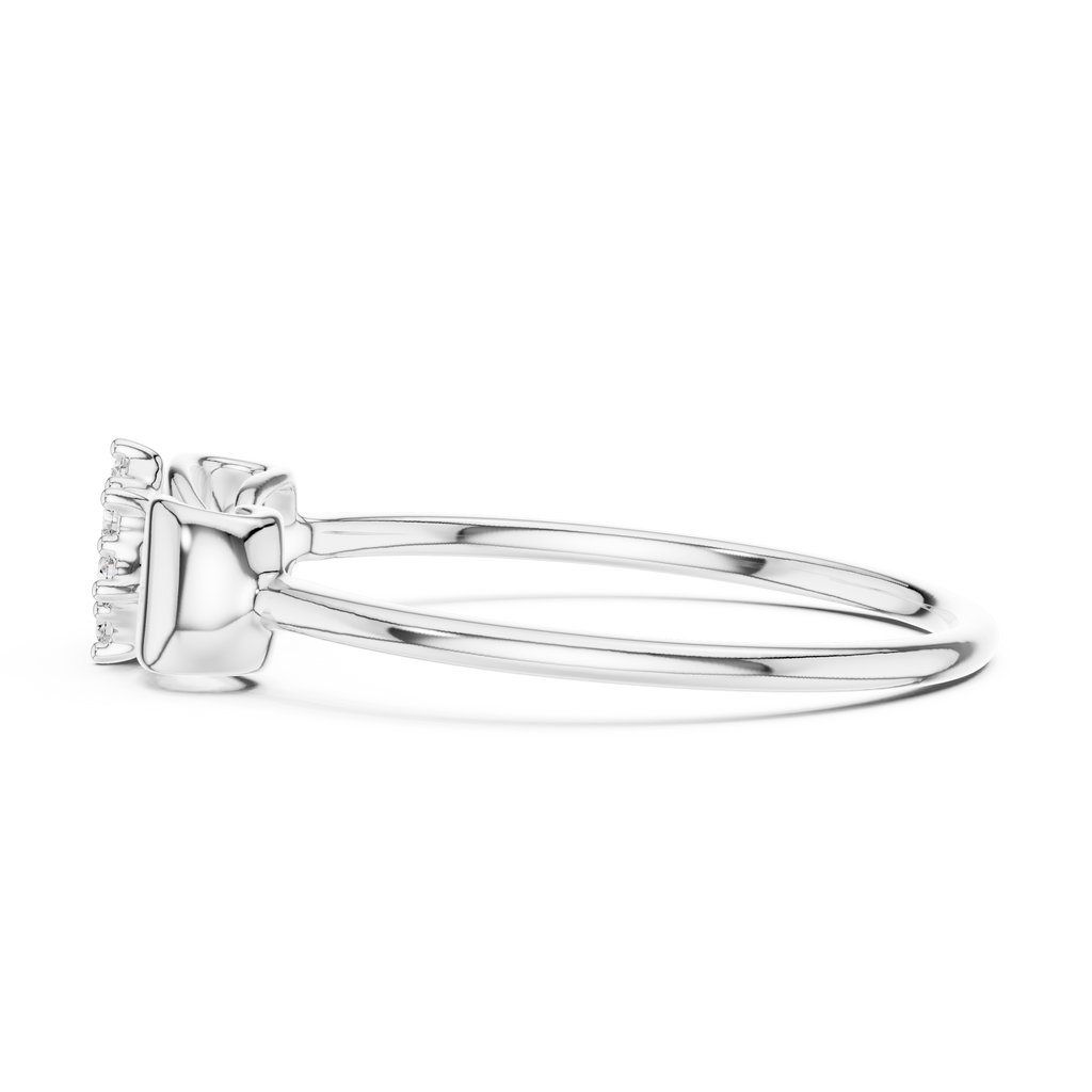 Fiocca Bow Lab Grown Diamond Cluster Ring