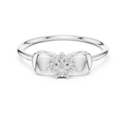 Fiocca Bow Lab Grown Diamond Cluster Ring
