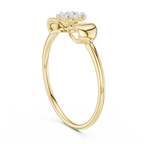Fiocca Bow Lab Grown Diamond Cluster Ring