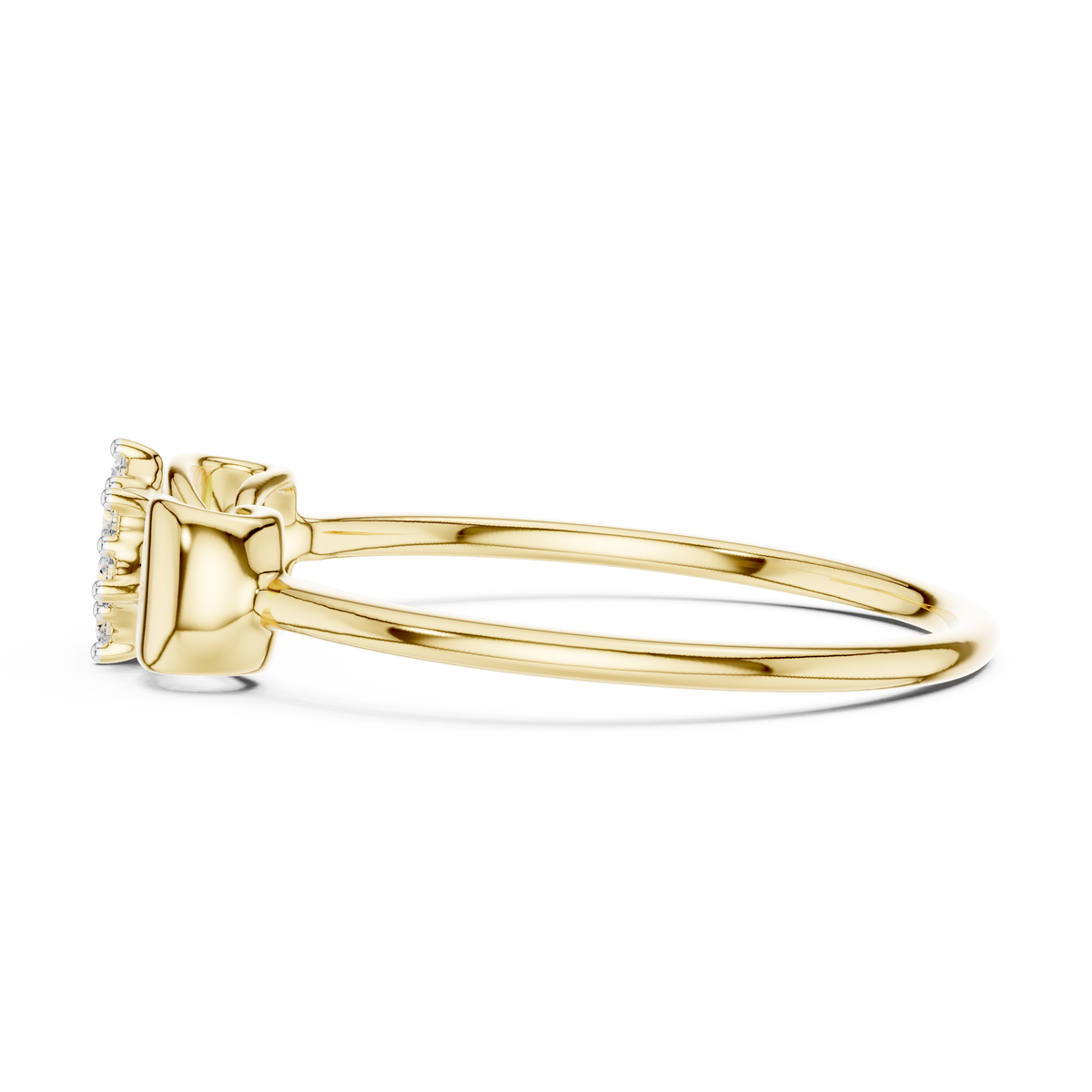 Fiocca Bow Lab Grown Diamond Cluster Ring