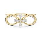 Florenza Split Band Four Petal Flower Lab Grown Diamond Ring