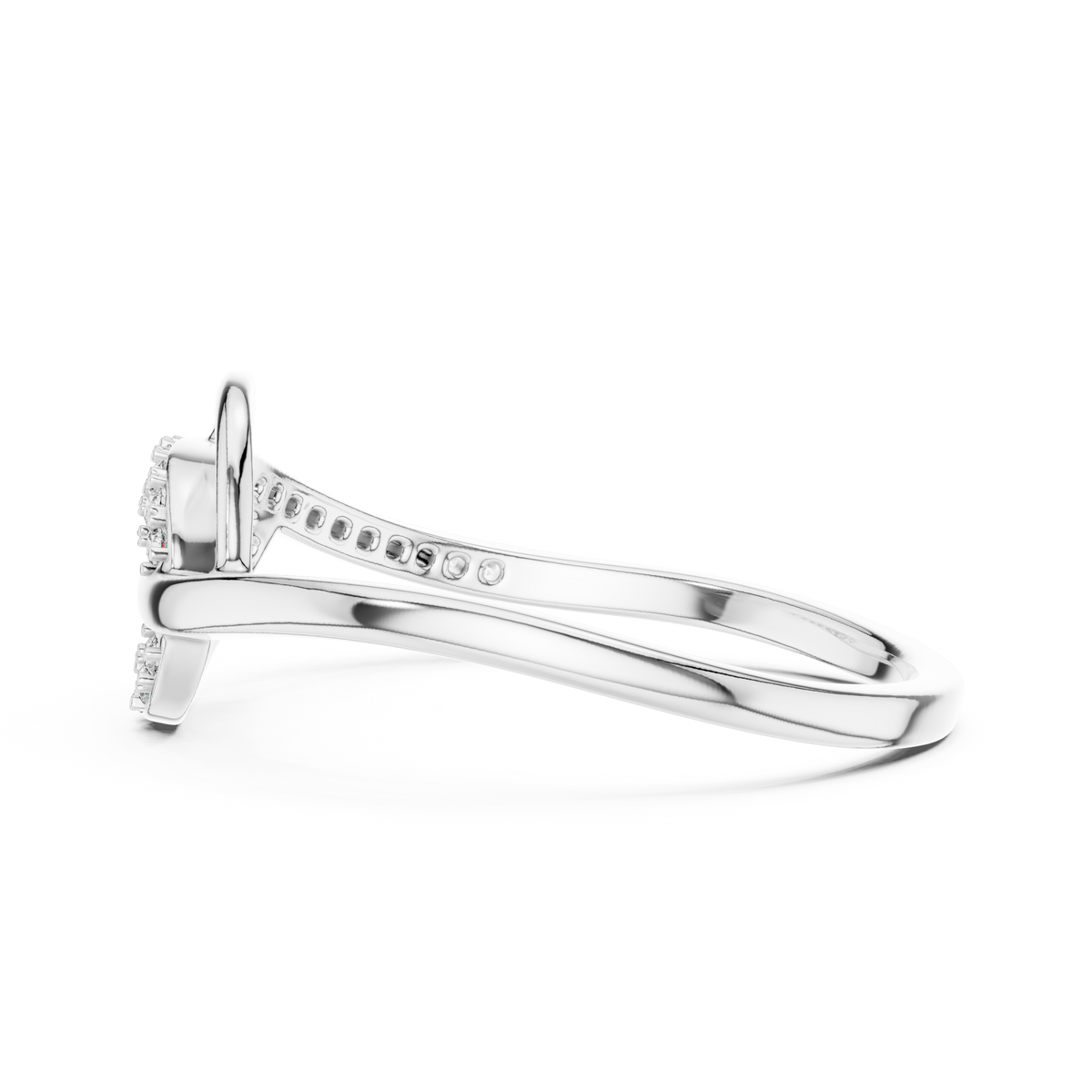 Infinara Entwined Loop Pavé Lab Grown Diamond Ring