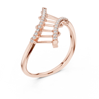 Ascenza Ladder Pavé Lab Grown Diamond Bypass Ring