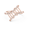 Ascenza Ladder Pavé Lab Grown Diamond Bypass Ring