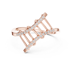Ascenza Ladder Pavé Lab Grown Diamond Bypass Ring