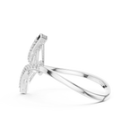 Ascenza Ladder Pavé Lab Grown Diamond Bypass Ring