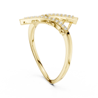 Ascenza Ladder Pavé Lab Grown Diamond Bypass Ring