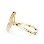 Ascenza Ladder Pavé Lab Grown Diamond Bypass Ring