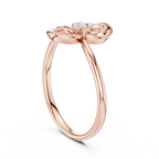Ambira Paisley Flower Lab Grown Diamond Ring