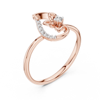 Ambira Paisley Flower Lab Grown Diamond Ring