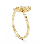 Ambira Paisley Flower Lab Grown Diamond Ring