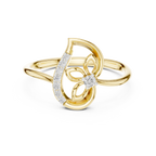 Ambira Paisley Flower Lab Grown Diamond Ring