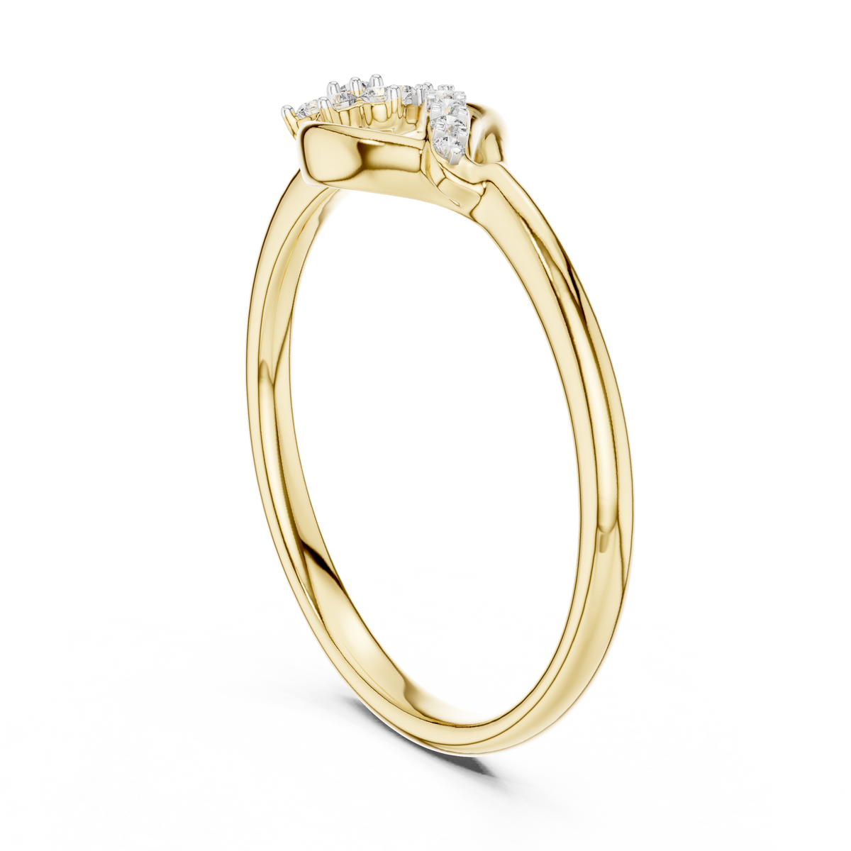 Elowen Teardrop Flower Lab Grown Diamond Ring