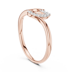 Virella Twin Leaf Lab Grown Diamond Bypass Ring