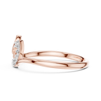 Virella Twin Leaf Lab Grown Diamond Bypass Ring