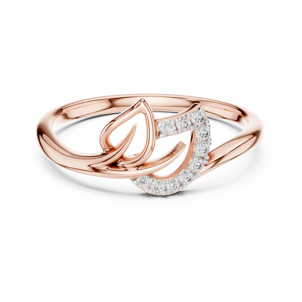 Virella Twin Leaf Lab Grown Diamond Bypass Ring