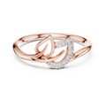 Virella Twin Leaf Lab Grown Diamond Bypass Ring