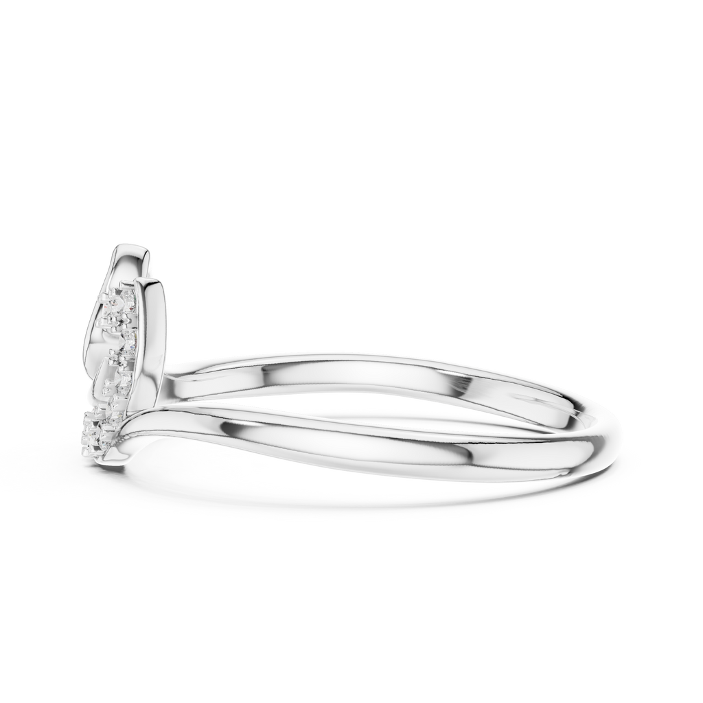 Virella Twin Leaf Lab Grown Diamond Bypass Ring