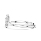 Virella Twin Leaf Lab Grown Diamond Bypass Ring