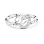 Virella Twin Leaf Lab Grown Diamond Bypass Ring