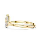 Virella Twin Leaf Lab Grown Diamond Bypass Ring