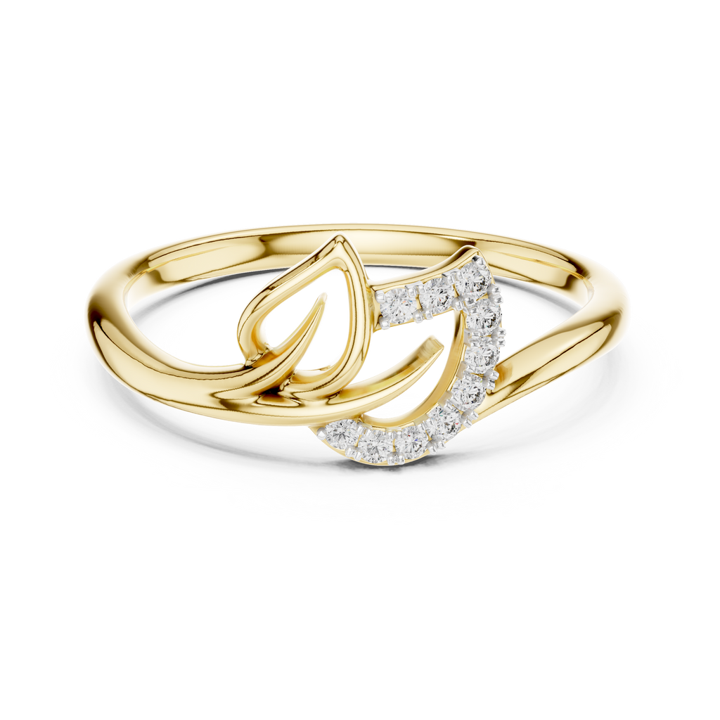 Virella Twin Leaf Lab Grown Diamond Bypass Ring
