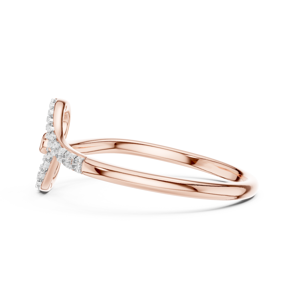 Cordelia Looped Heart Lab Grown Diamond Ring