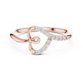 Cordelia Looped Heart Lab Grown Diamond Ring