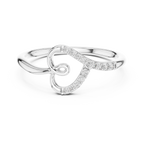 Cordelia Looped Heart Lab Grown Diamond Ring