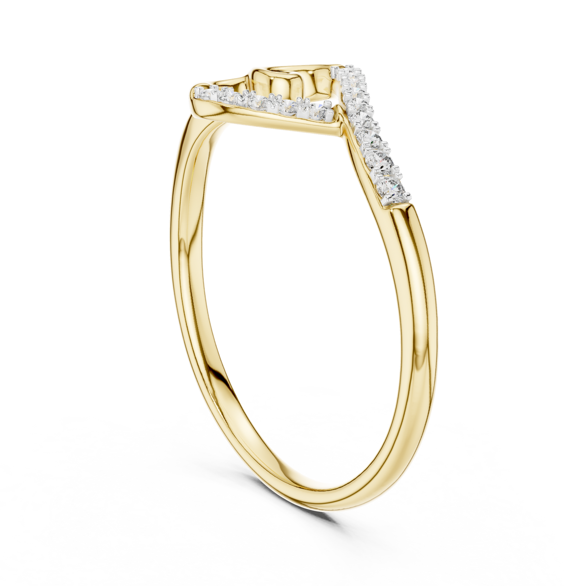 Cordelia Looped Heart Lab Grown Diamond Ring