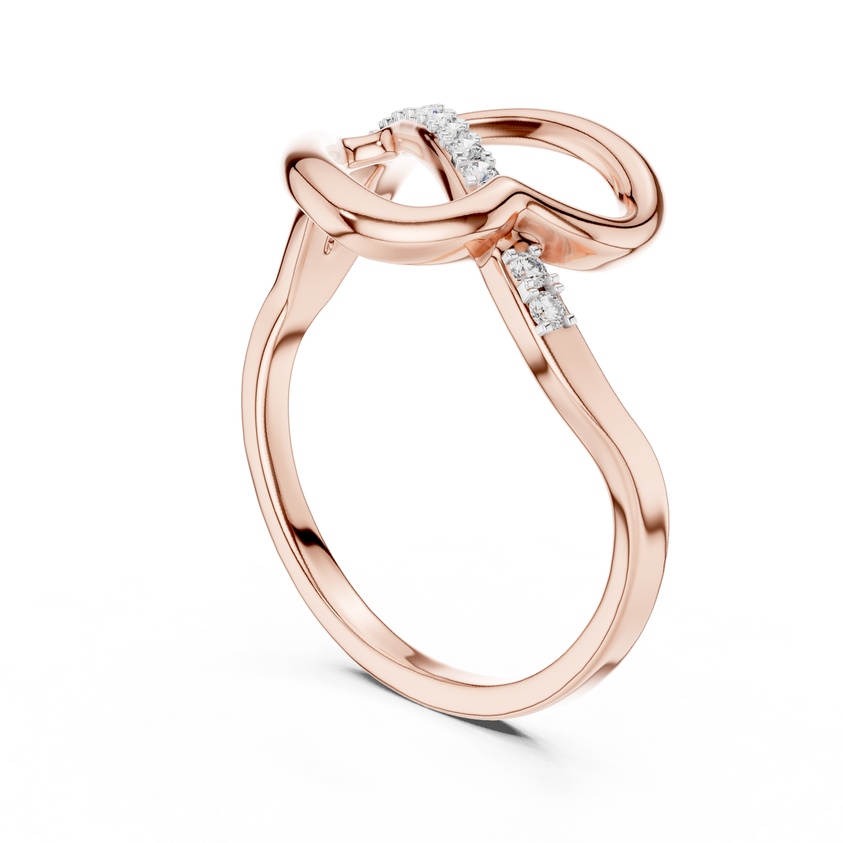 Eloria Open Heart Lab Grown Diamond Bypass Ring