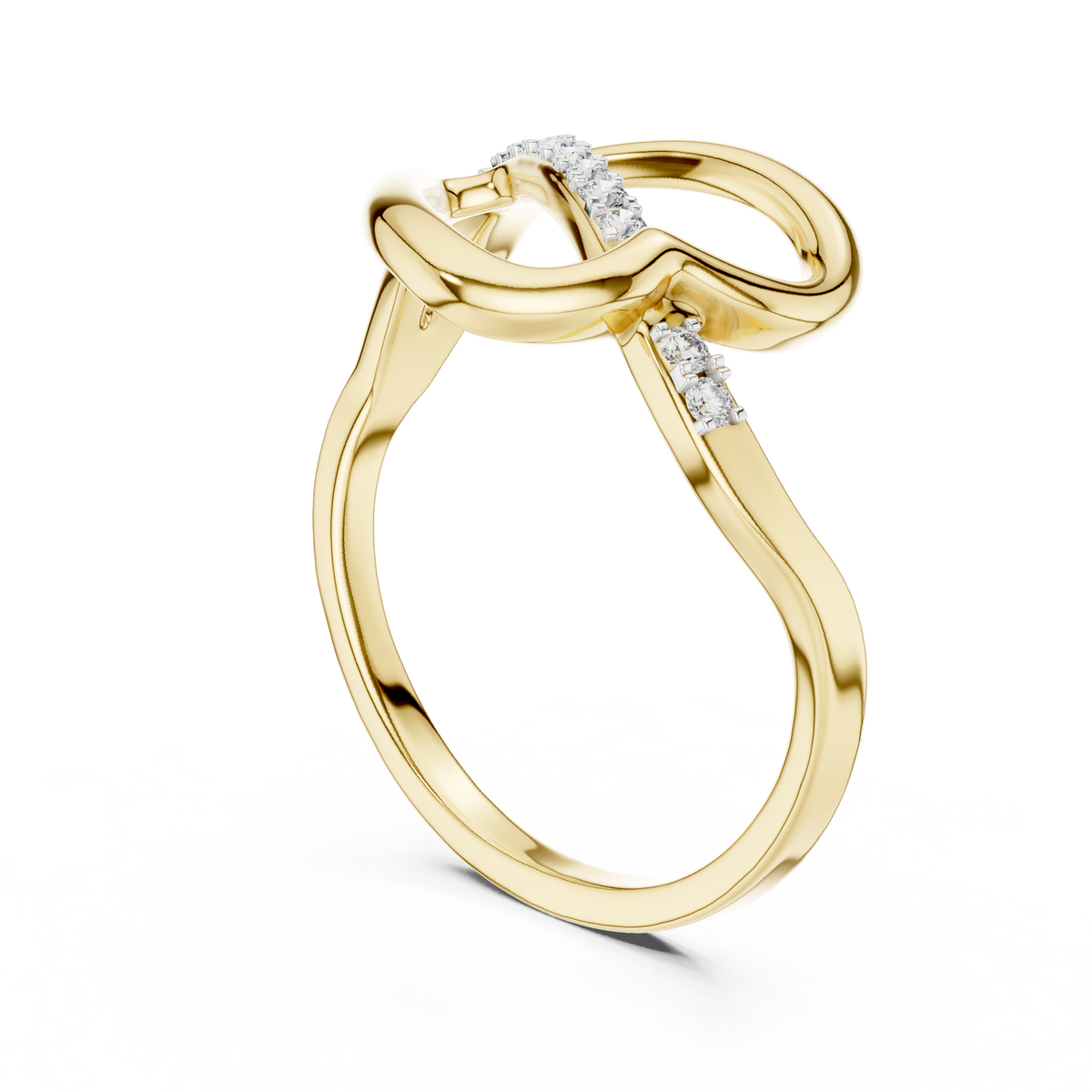 Eloria Open Heart Lab Grown Diamond Bypass Ring