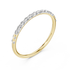 Lumera Slim Pavé Lab Grown Diamond Half Eternity Band