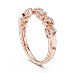Cuorelle Seven Hearts Lab Grown Diamond Stackable Band
