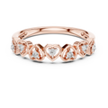 Cuorelle Seven Hearts Lab Grown Diamond Stackable Band