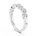 Cuorelle Seven Hearts Lab Grown Diamond Stackable Band