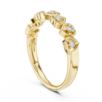 Cuorelle Seven Hearts Lab Grown Diamond Stackable Band