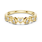 Cuorelle Seven Hearts Lab Grown Diamond Stackable Band