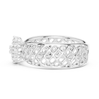 Jaalika Openwork Lattice Lab Grown Diamond Cocktail Ring