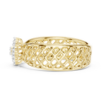 Jaalika Openwork Lattice Lab Grown Diamond Cocktail Ring