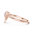 Nazaria Evil Eye Lab Grown Diamond Ring with Dangling Charms