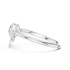 Nazaria Evil Eye Lab Grown Diamond Ring with Dangling Charms