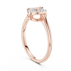 Amoura Interlocking Hearts Lab Grown Diamond Ring