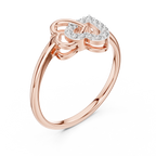Amoura Interlocking Hearts Lab Grown Diamond Ring