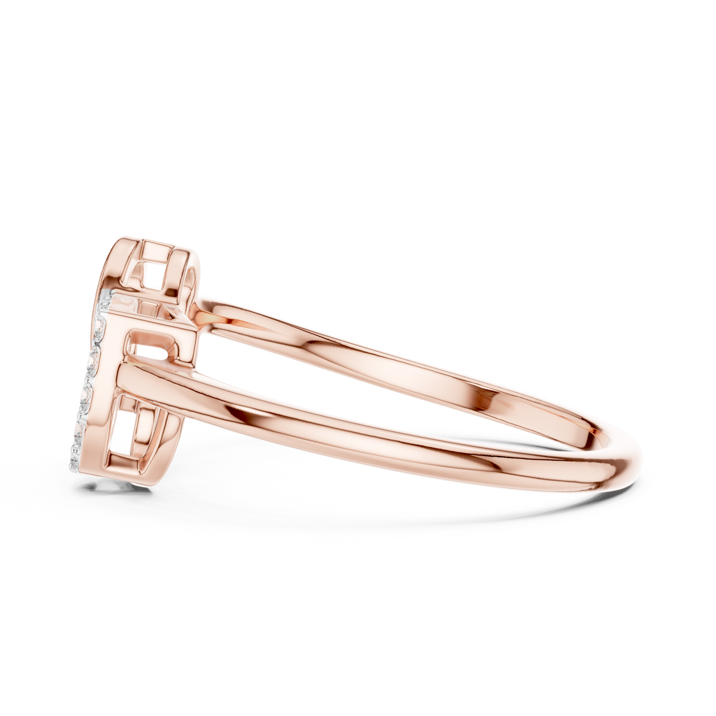 Amoura Interlocking Hearts Lab Grown Diamond Ring